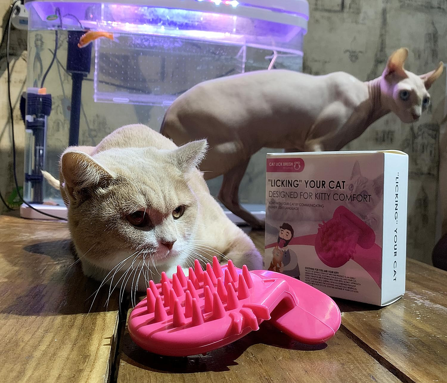 Cat Brush Shedding Grooming, Soft Massage Kitty Tongue Brush, Licking Your Kitty like a Mama Cat to Comfort, Surprise Pet Gifts